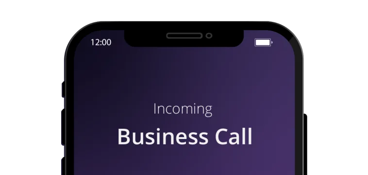 Top Of iPhone - Incoming Business Call