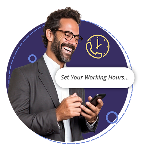Man using timed diverts for his business from Tamar Telecom