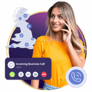 Virtual Phone Number Showing Locations Around The UK