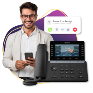 Tamar VoIP Phone System With Handset Desk Phone